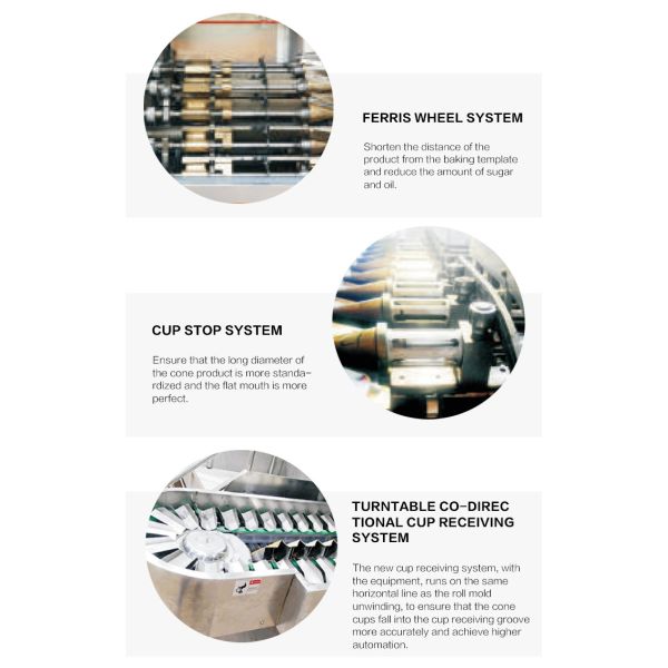 Создатель конуса мороженого нержавеющей стали автоматический многофункциональный подвергает 55 печь шаблонов механической обработке