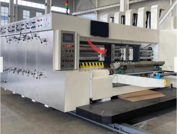Carton Box Two Colors Printing Slotting Die Cutting Machine Automatic 150pcs/Min