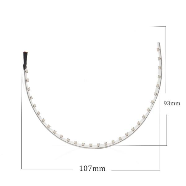 IP 67 LED Car Ambient Lights APP Control Headlight Angel Eye Kits 360 Degree SMD Demon Halo Rings Kit