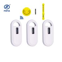 24/7 OLED White Animal Microchip Scanner com Buzzer Rfid Reader embutida Leitor de tags de animais portáteis