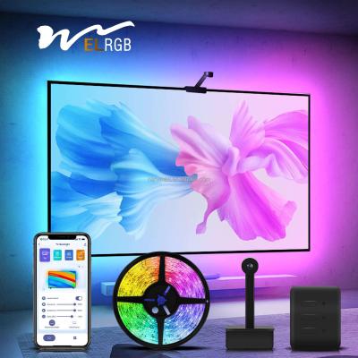 Quarto de dormir imersão auto-aderente LED tira pegajosa de volta cores RGB