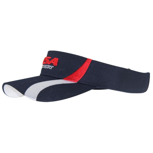 Unisex Woven 100% Cotton Sun Visors Customized Embroidered Sun Visor