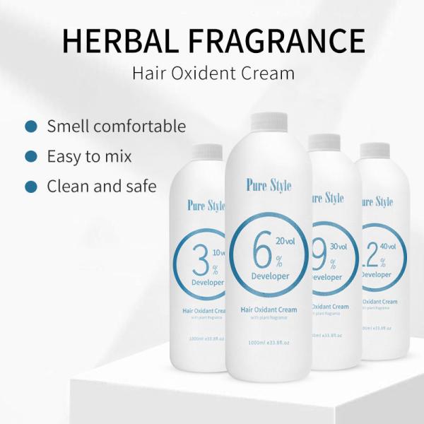 PureStyle  OEM Professional Hair Peroxide Developer Raw Material  Oxidant Cream Hair Lightening Cream