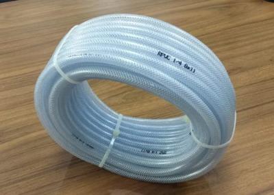 Durable PVC Nylon Braided Hose Pipe / Reinforced PVC Transparent Tube Non Toxic