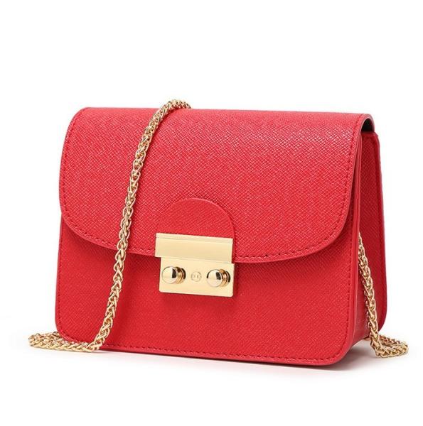 2016 new small square shoulder bag Messenger bag handbag European and American fashion star models chain