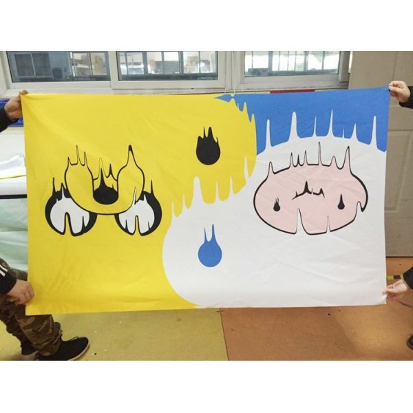 100D Polyester Indoor Outdoor Flag Banner Digital Printing