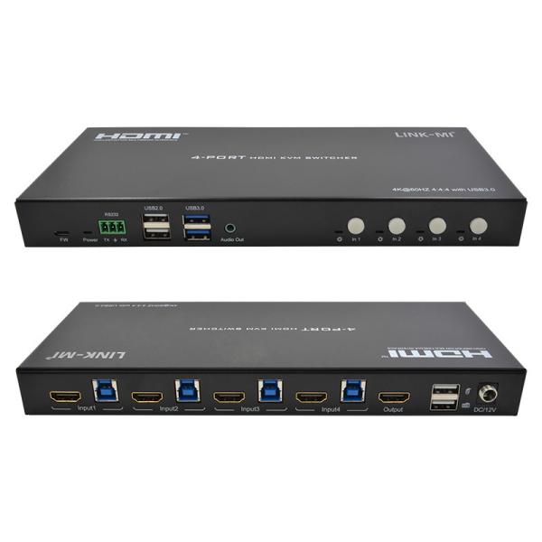 4 Port Network HDMI2.0 KVM Switch Up To 4K 60Hz 18Gbps