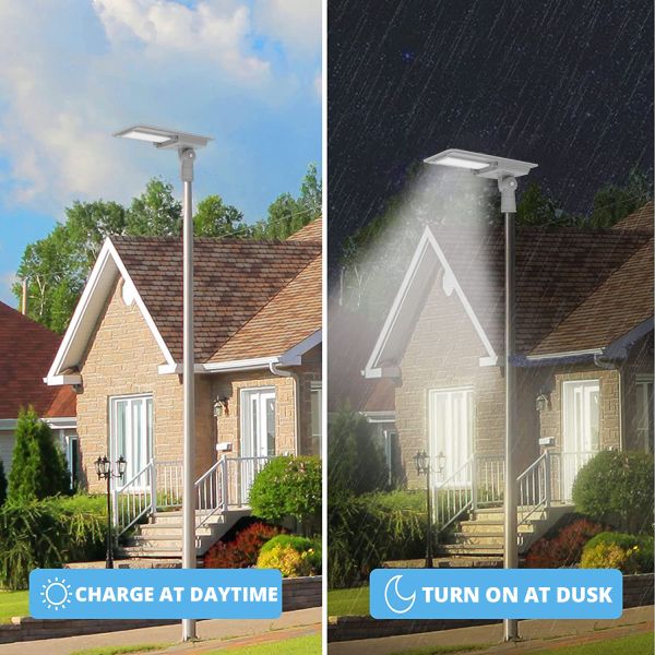 Solar Street Garden Light with 50000 Hours Lifespan and IP65 Waterproof Motion Sensor