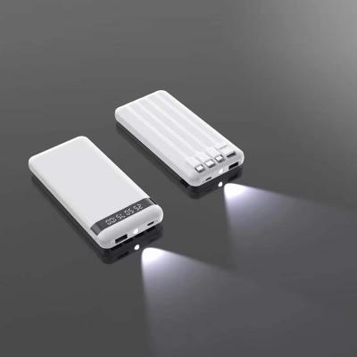 Compatibilidade Universal Banco de Energia Exterior 10000mAh com Cable e Lightning Output