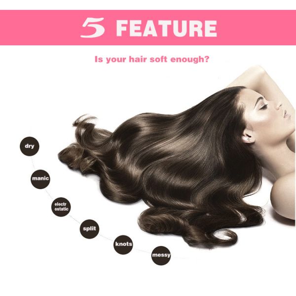 Electric Hair Straightener Brush Home Beauty Machine NASV 100 With Lcd Display