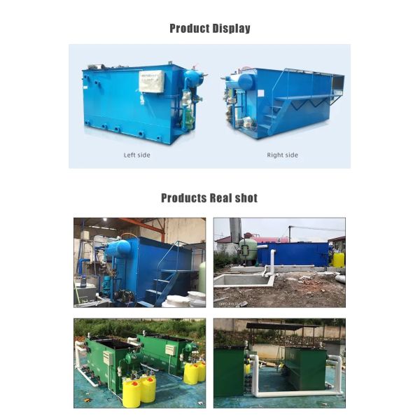 Промышленное оборудование обработки сточных вод, нержавеющая сталь растворенный танк воздушной флотации