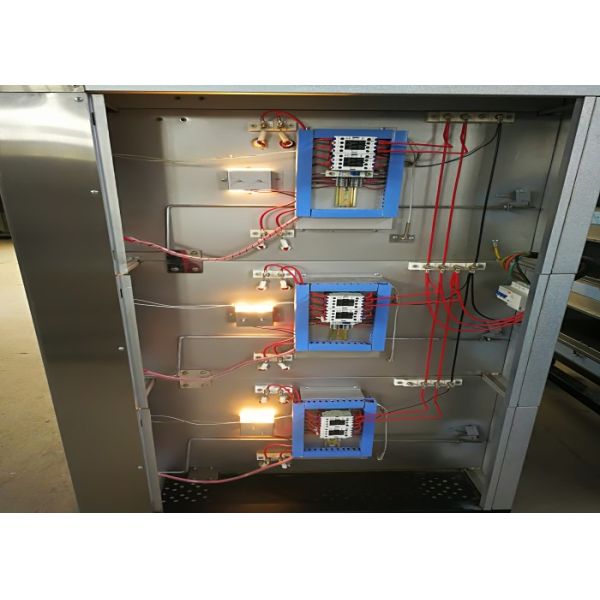 Ceramic Heating Bakery Deck Oven Three Deck Six Trays 0-300 Degree For Cake