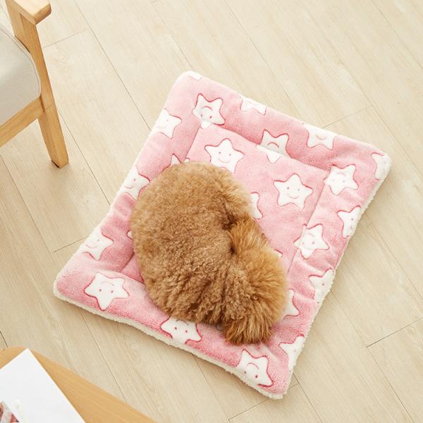 Machine Washable Pet Print Blankets Fluffy Fade Resistant Dog Mat Cover