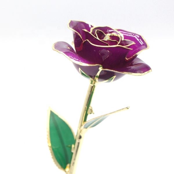 24k Gold Rose Gold Plated Rose With High Quality Gift Box Forever Gold Rose for Christmas Valentine's Day  Gift