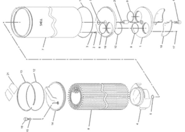 Hydraulic Oil Filte 126-2081 1262081 Excavator Parts for  330B