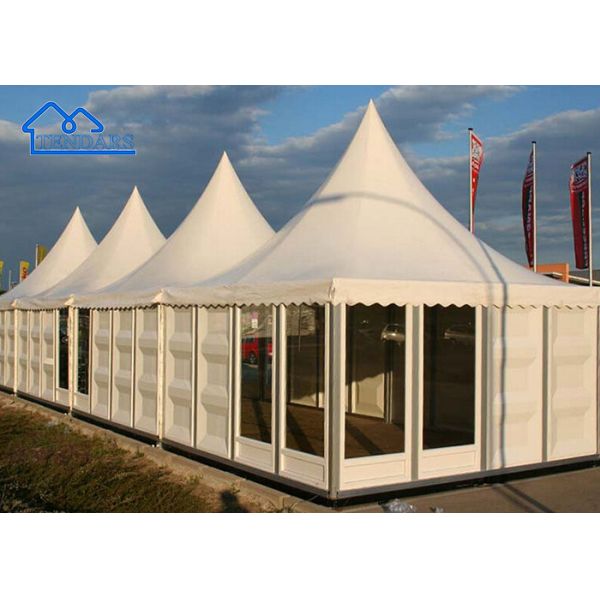 Custom Steel Aluminum White PVC Garden Pagoda Marquee Tent Outdoor Commercial Structure