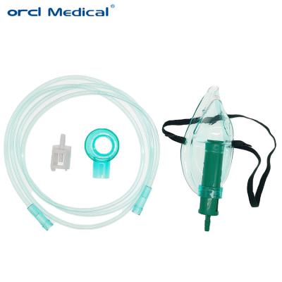 Máscara de oxigénio não re-respirador multi-venturi com diluidores / copo / tubo