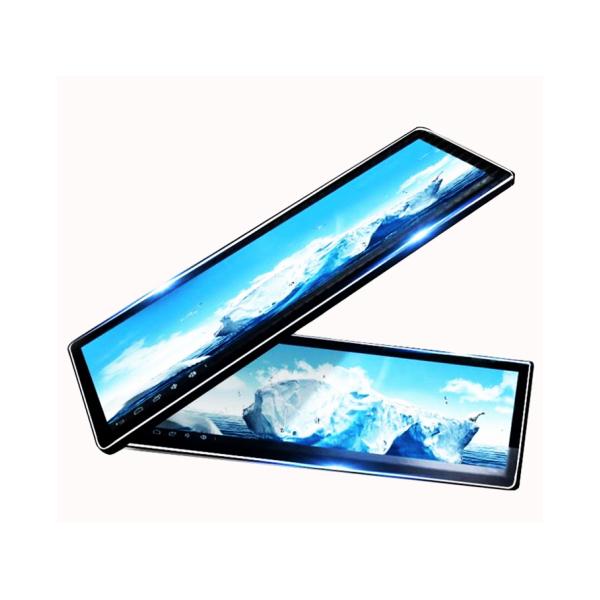 Stretching display 28.1 inch LCD strip ultra wide supermarket advertising digital shelf screen
