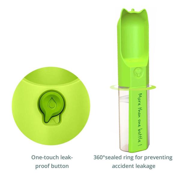  				400ml Plastic Cat Water Bottle 	        