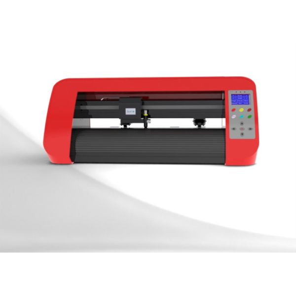 Red 12 Inch Optical Sensor Vinyl Cutter Plotter , Mini Cut Plotters for Office