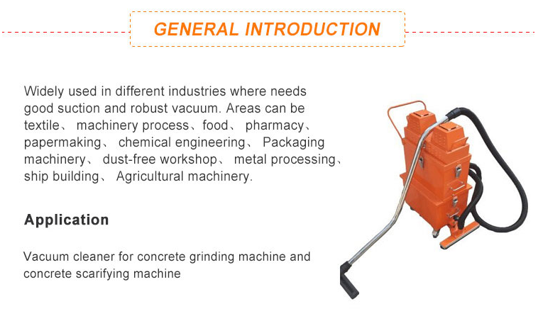 Powerful Industrial Vacuum Dust Collector , Concrete Dust Collector Vacuum 1.4m²