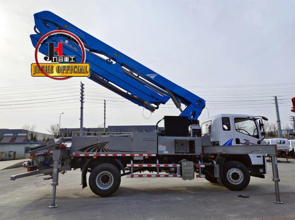 JIUHE Small Concrete Line Pump Truck Boom 30m For Small Project Engineering Construction