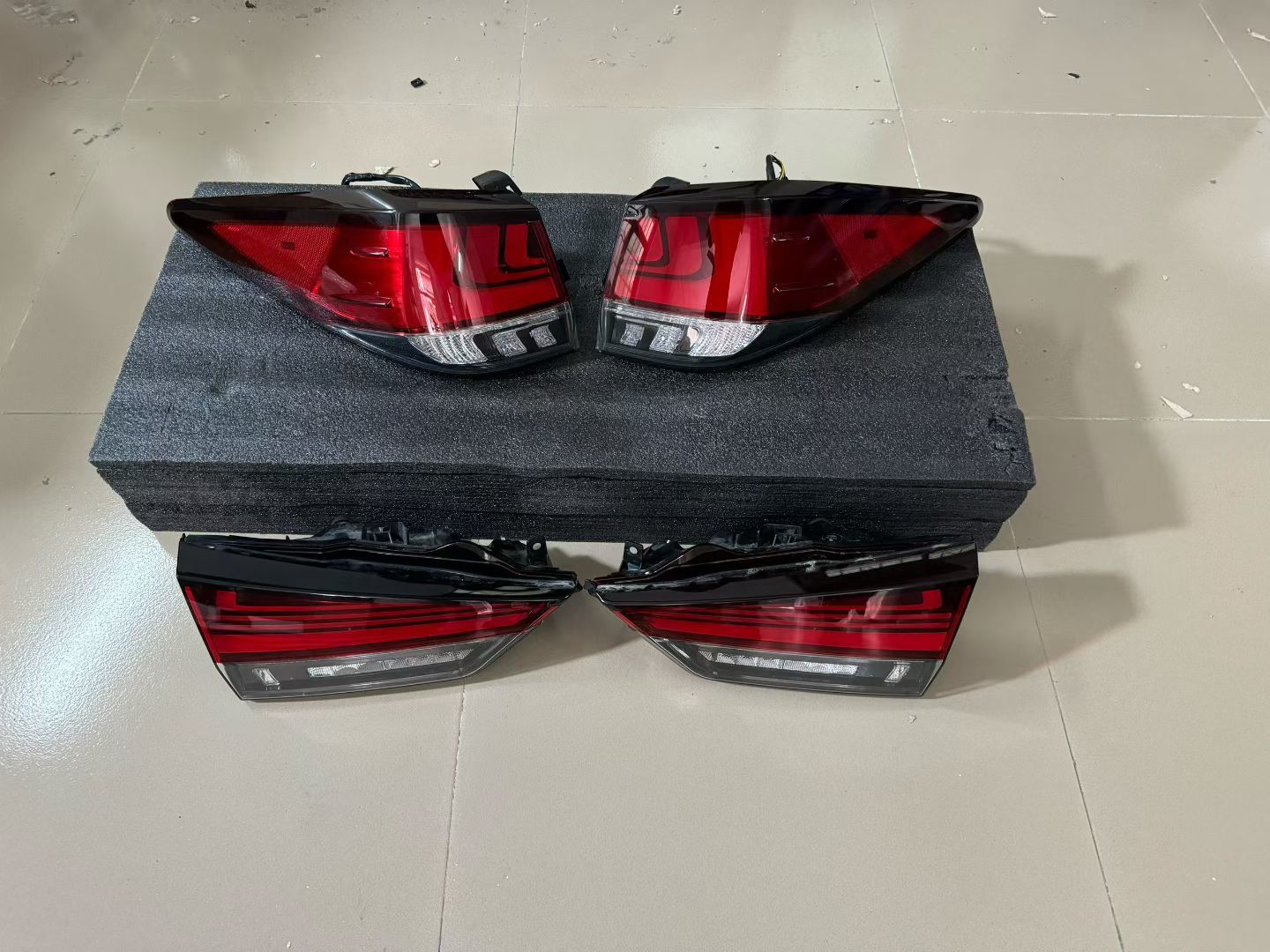 Genuine Used 2016-2023 Lexus RX200 / RX300 Rear Tail Light Assembly Set of 4 (Left Outer + Left Inner + Right Outer + Right Inner) – Available in High Grade / Low Grade Spec