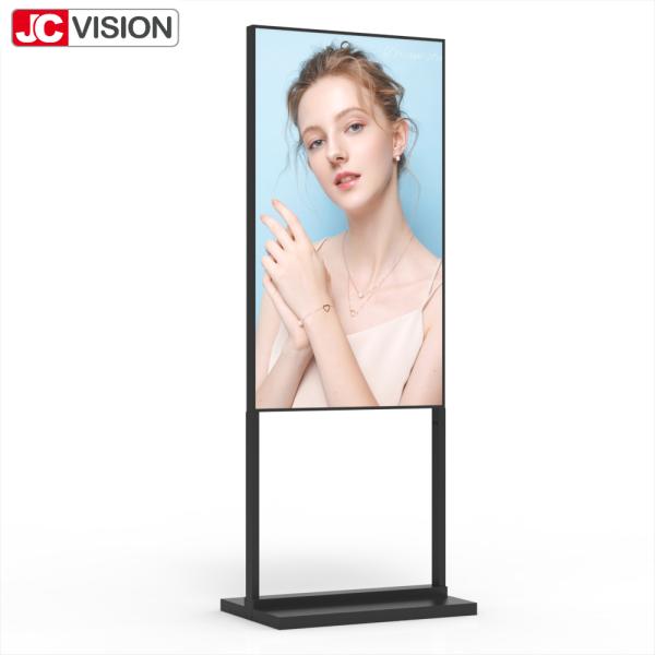 75 High Brightness Floor Stand Lightbox – 2000 cd/m², FHD, Android Digital Signage for Retail