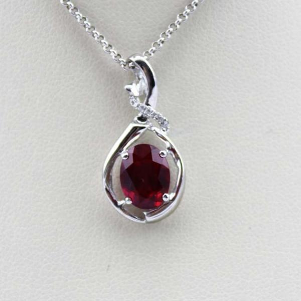 Yellow Gold  Plated Silver Oval Yellow Citrine Cubic Zircon  Pendant (PSJ0410)