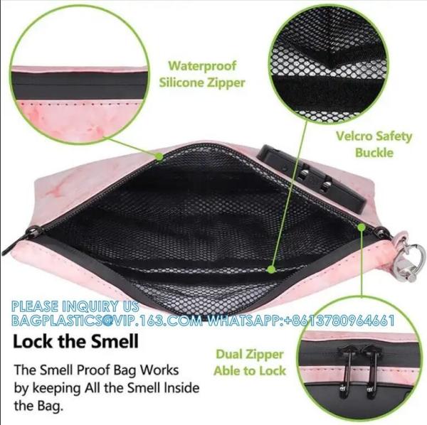 Smell Proof Bag Extra Large With Combination Lock - Premium Smell Proof Container For Medicine And Accessories