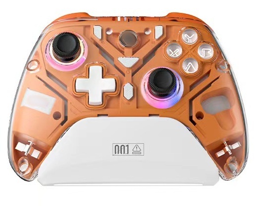 ABS Wireless Gamepad for Nintendo for Switch Lite OLED 2 Motion Sensing Vibration & Rapid Fire Back Buttons Transparent PC