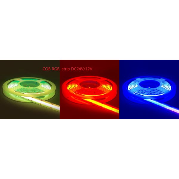 DC 24V 840LED/M LED Внутреннее освещение Гибкое Сверхяркое COB RGB LED Стриповое освещение Smart Strip Light
