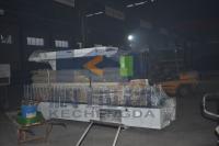 Door frame line wrapping machine