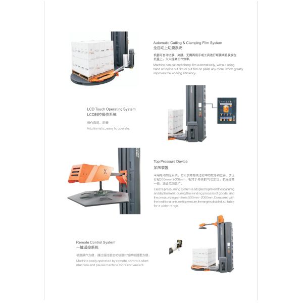 Estabilizador de plástico de la columna de alimentos automática máquina de paletización robot