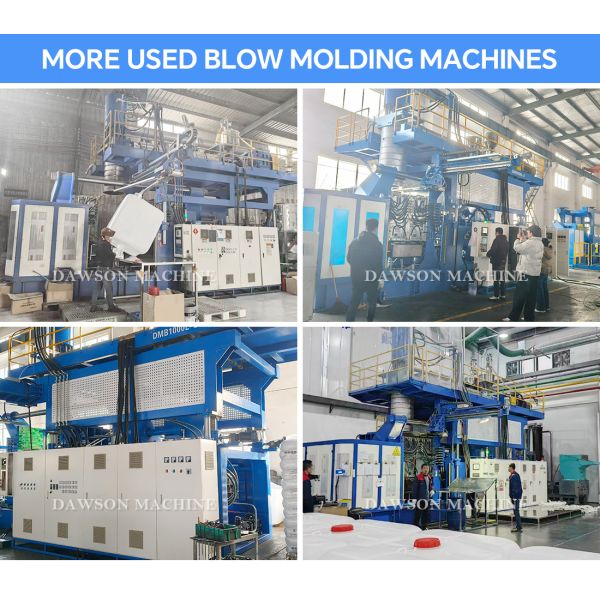 Used 1000L IBC Extrusion Blow Molding Machine with High Productivity and Accumulator Head Design