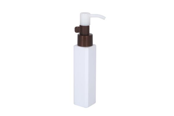 Quadrado PET livre de BPA 50ml 150ml Remover de maquiagem Prensa de óleo Garrafa à prova de vazamento