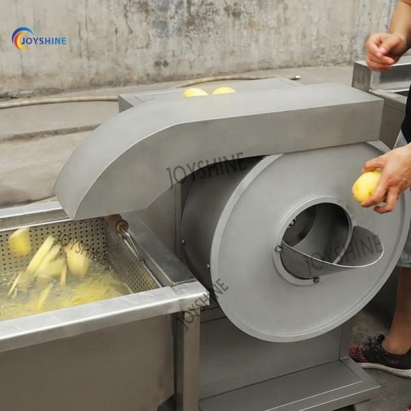 100Kg/H Semi Automatic Frozen French Fries Production Line With Electric Heating 1500W