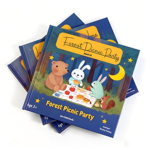 Custom Print on Demand Book Hard Cover Children Board Books Printing Service Hardcover Child Kids Story Cardboard Books Print