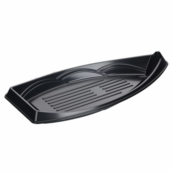 Sushi en plastique Tray Stackable Eco Friendly de picoseconde de forme de bateau