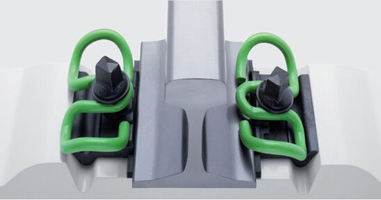 Highly Elastic Vossloh W14 Rail Fastening System With Skl14 Tension Clamp And Angle Guide Plate