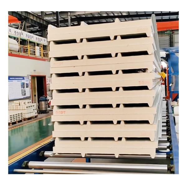 950 mm largura painel de tecto de PU com conexões de parafuso PU núcleo de poliuretano