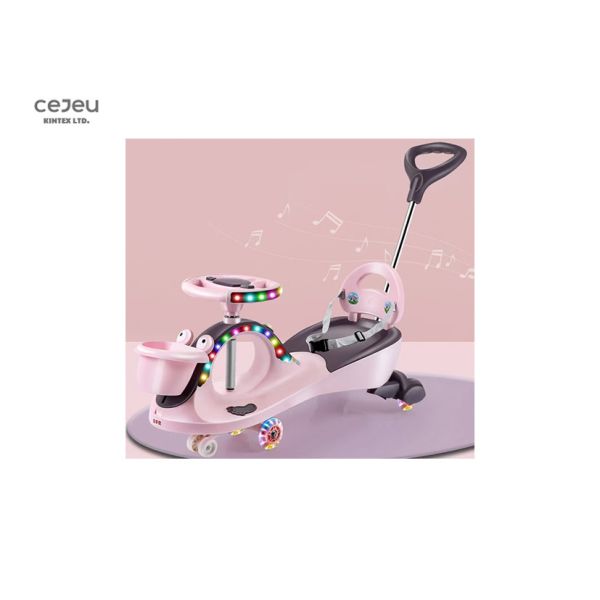 Передние дети корзины отбрасывают автомобили 36 месяцев виляют тягой Pushrod автомобиля голубой родителями