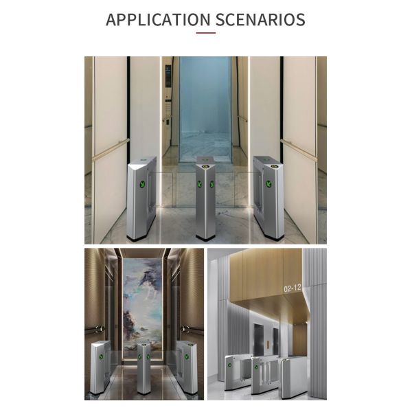 Pedestrian Turnstile Swing Gate Access Control With 50kg Weight Capacity Indoor