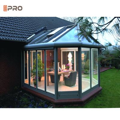 As casas de vidro modernas conservadoras do jardim pré-fabricaram o Sunroom