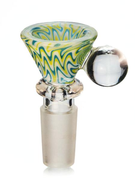 14mm Glass Water Bong Bowl 2 Inch Rasta Martini Bowl Piece