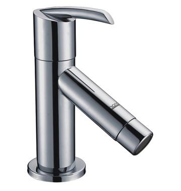 Contemporary Deck Mounted Single Cold Water Taps / Single Lever Basin Faucets