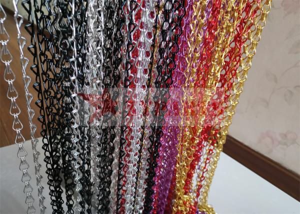Multi Color Decorative Aluminium Chain Door Curtain For Home Decoration