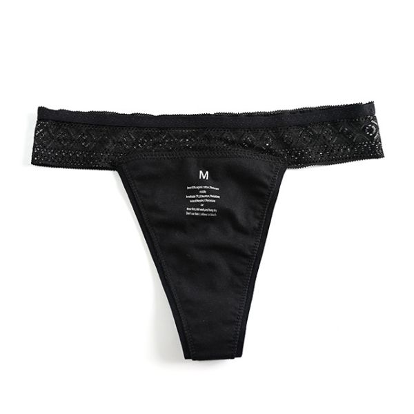 Lace Knitted Leak Proof Period Underwear Mid-Rise Sexy Women Panties