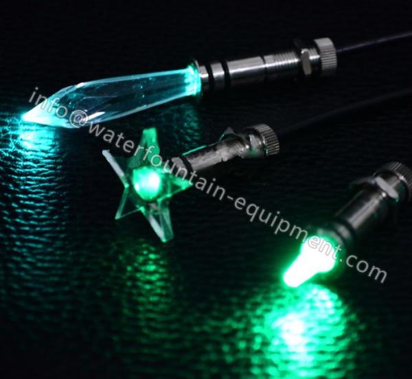 Decorative Underwater Pool Lights End Glow Fiber Optic Cable With Black Cover