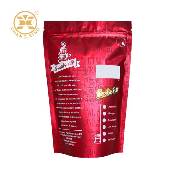 Bolsas de plástico de aluminio resistentes a la humedad Bolsas de café con sellado térmico
